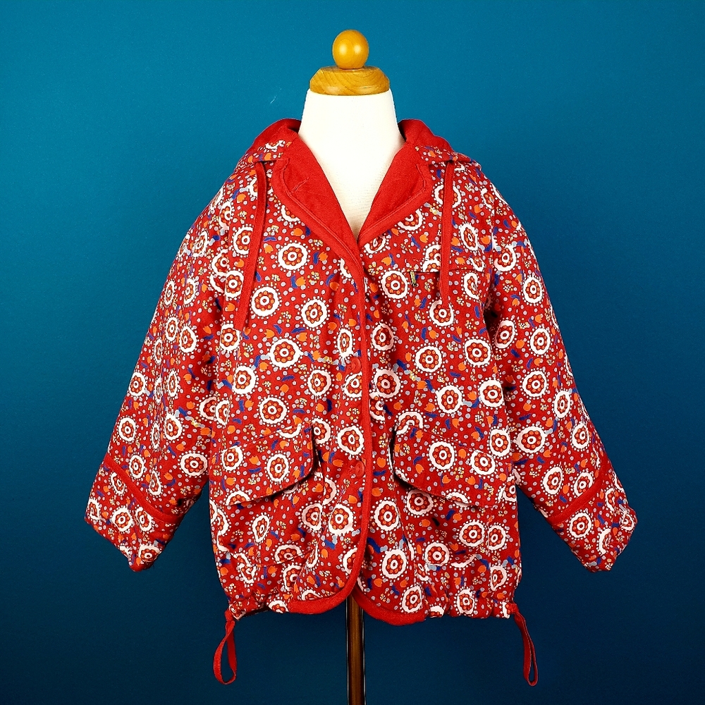 🆕️🎈😊 ET EXCHANGE Girls Floral Folk Quilted Jacket // (CHILD) // (NWOT)